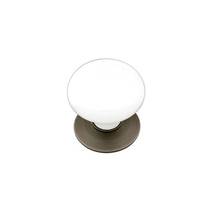 EMTEK - Porcelain Cabinet Knob -  Ice White