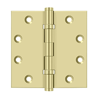 Deltana - 4-1/2" x 4-1/2" Square Hinges, Ball Bearings, Solid Brass Hinges