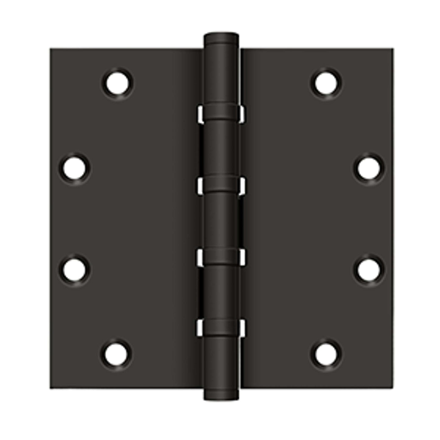 Deltana - 5" x 5" Square Hinges, Ball Bearings, Solid Brass Hinges