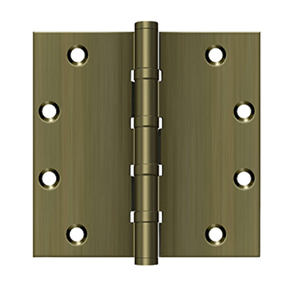 Deltana - 5" x 5" Square Hinges, Ball Bearings, Solid Brass Hinges