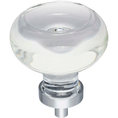 Jeffrey Alexander - Harlow Button Glass Cabinet Knob