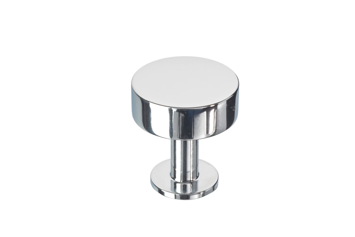 Lew's Hardware [31-001] Solid Brass Cabinet Knob - Disc Knob Series - Brushed  Brass Finish - 1 1/8 Dia.
