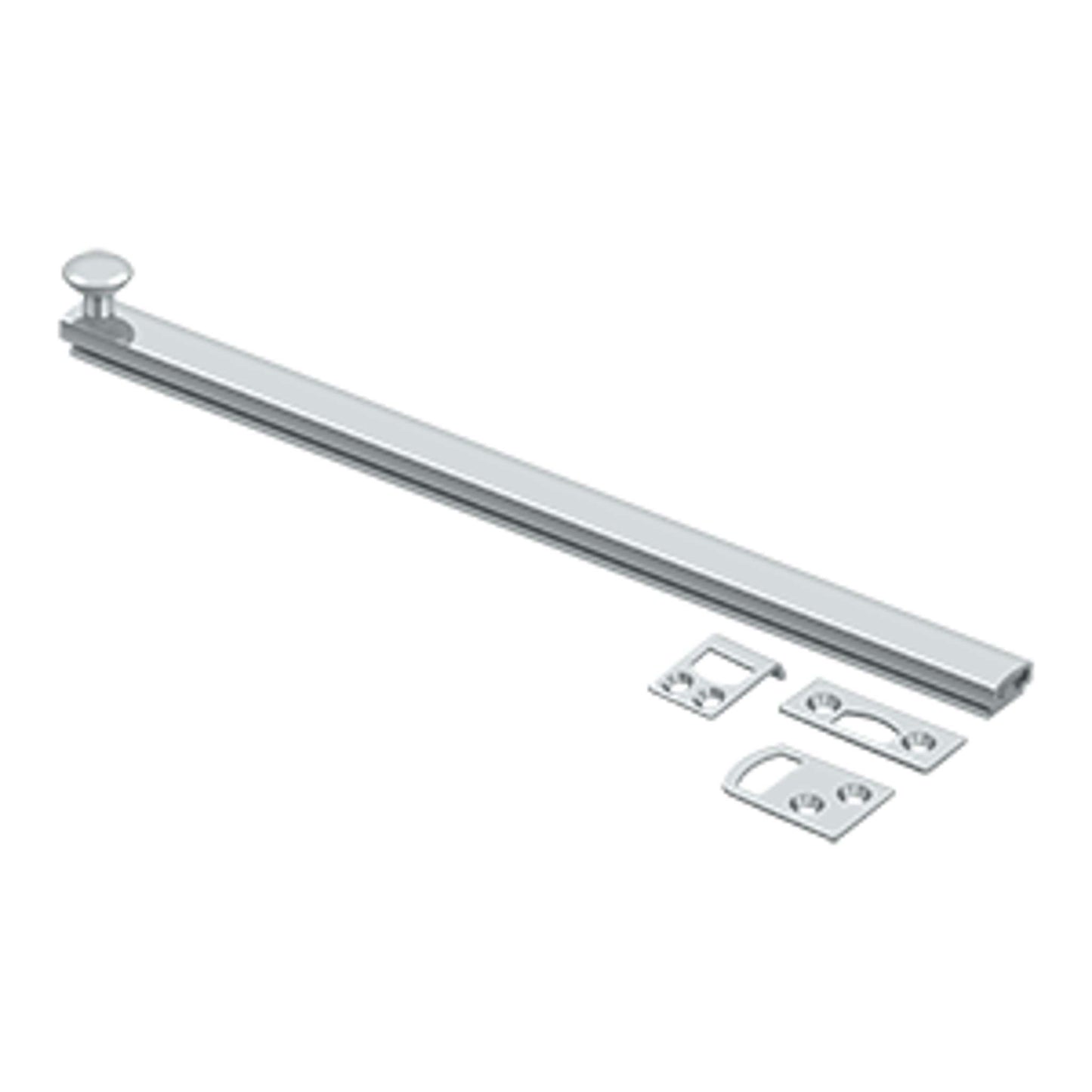 Deltana - 12" Surface Bolt, Concealed Screw, HD