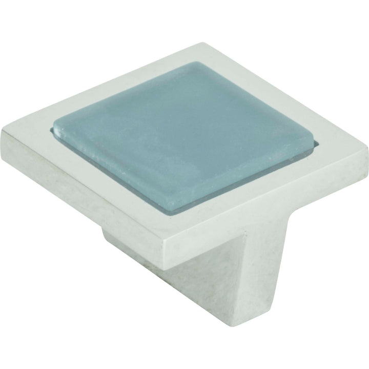 Atlas - Spa Blue Square Knob