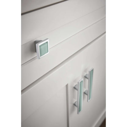 Atlas - Spa Blue Square Knob