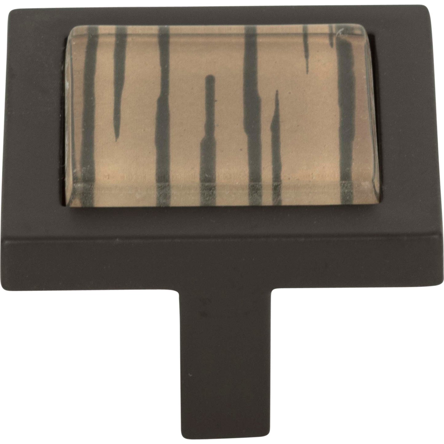 Atlas - Spa Brown Tiger Square Knob