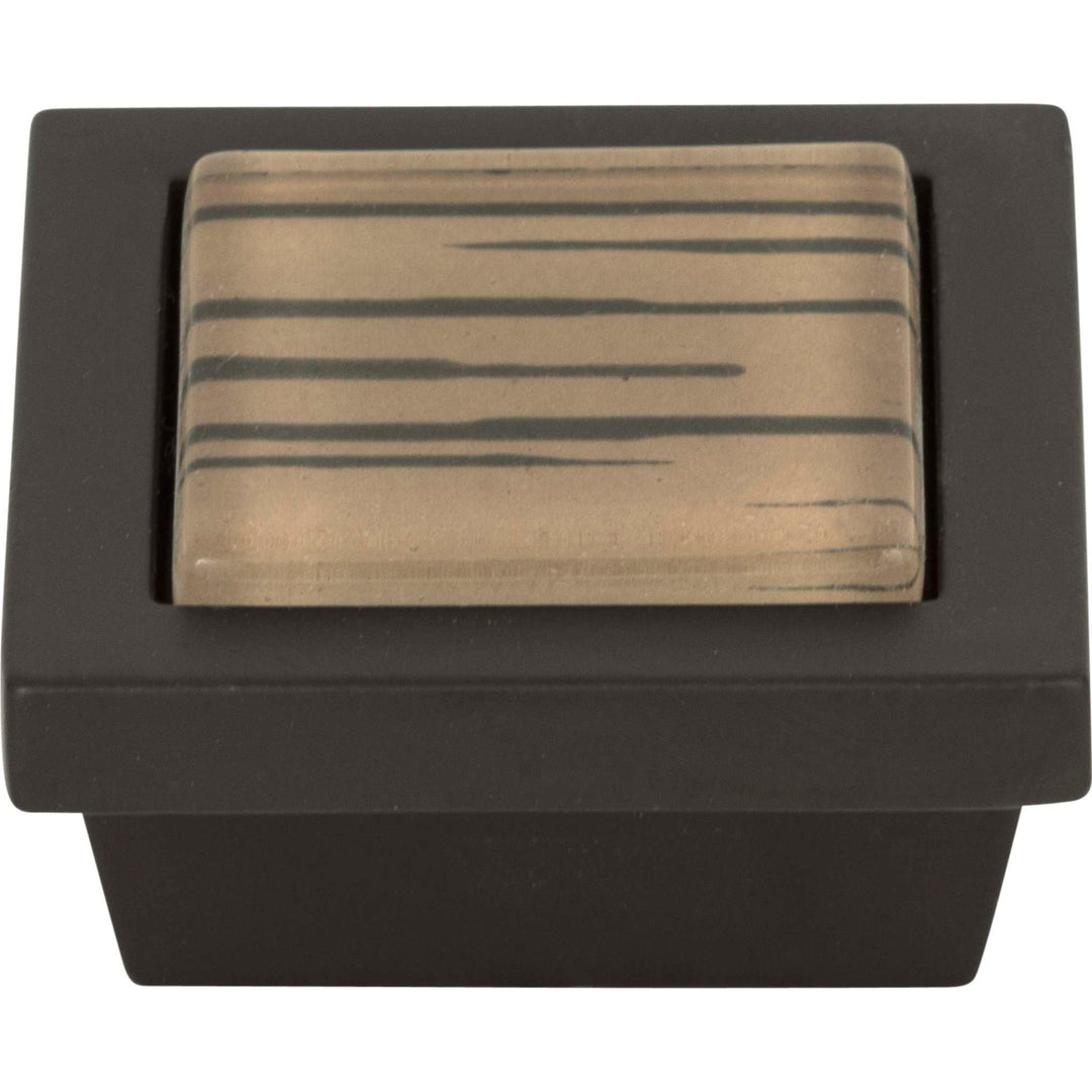 Atlas - Spa Brown Tiger Square Knob