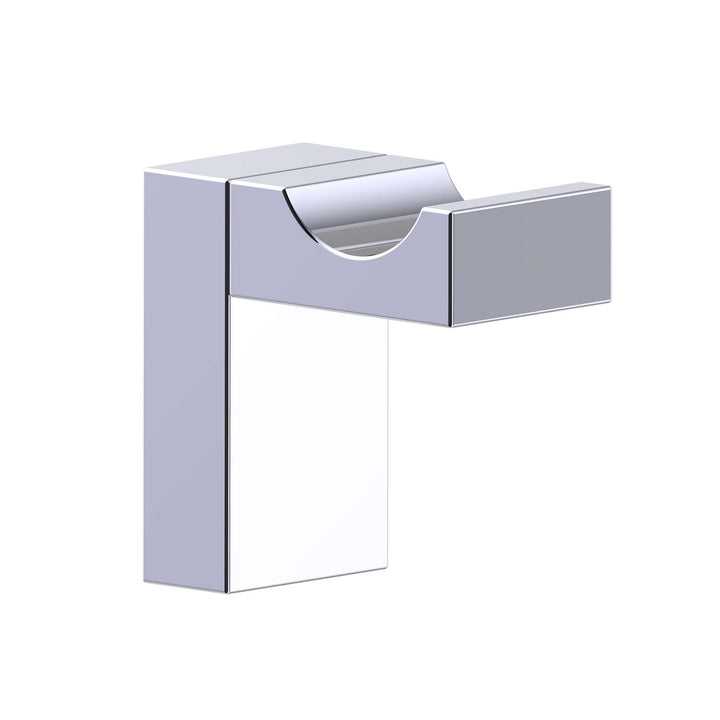 Kartners - Berlin Single Prong Robe Hook  (L-Shaped Solid Back)