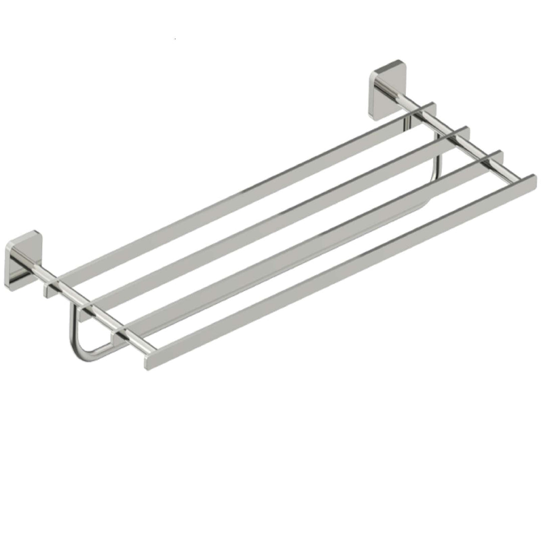 Kartners - Milan Towel Shelf With Towel Bar 24"