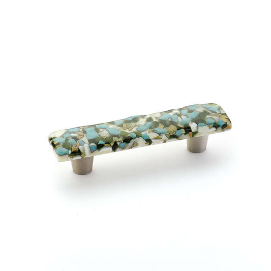 Schaub and Company - Ice Cabinet Pull Green/Blue Pebbles