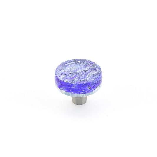 Schaub and Company - Ice Cabinet Knob Round Blue Pearl