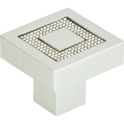 Atlas - Crystal Square Inset Knob