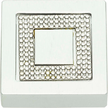 Atlas - Crystal Square Inset Knob