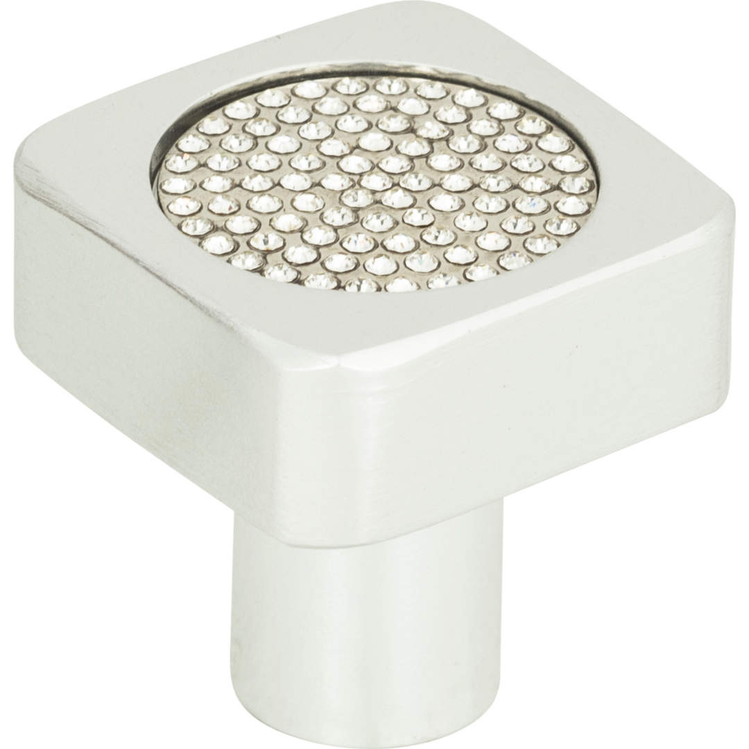 Atlas - Crystal Square Inset Knob