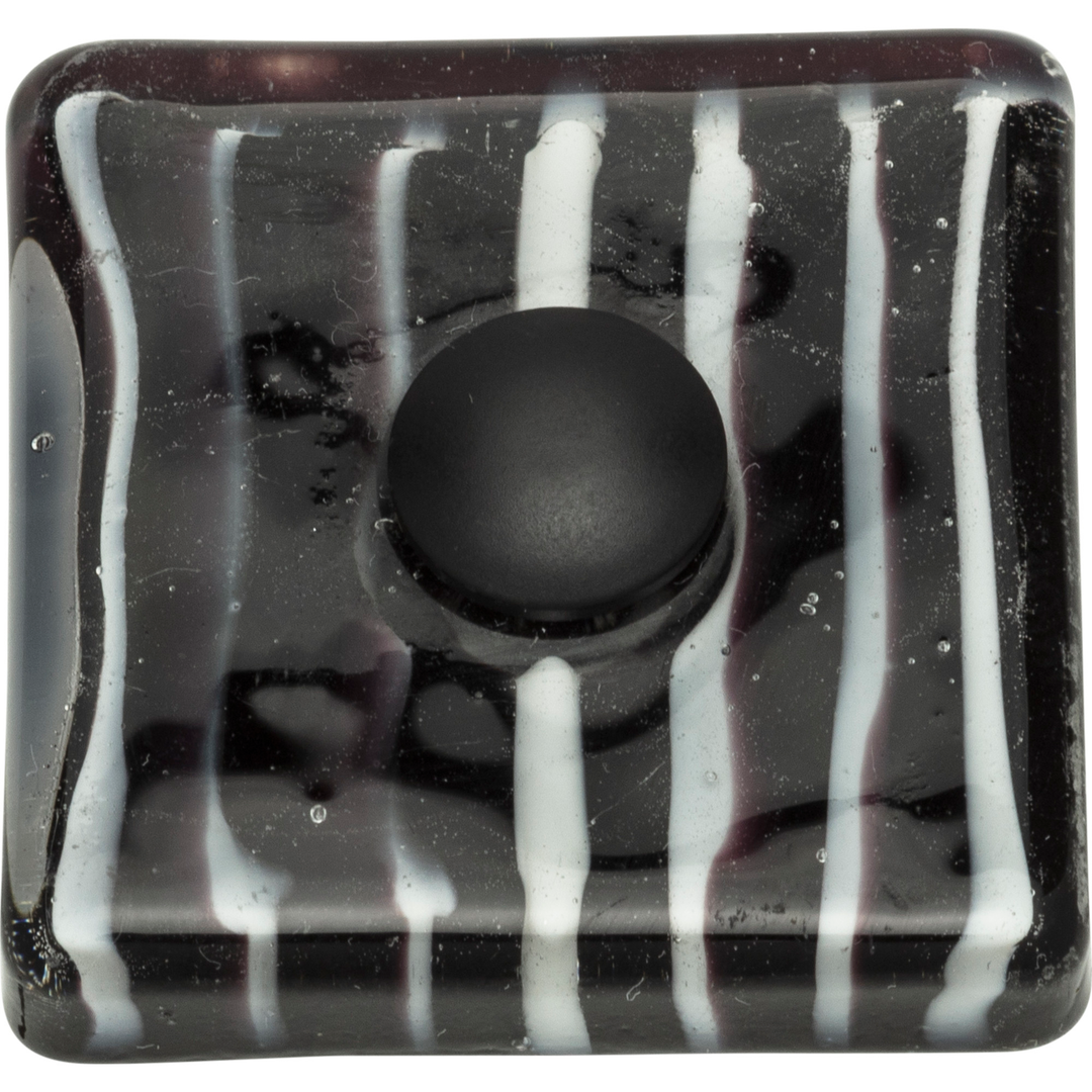 Atlas - Zebra Glass Square Knob