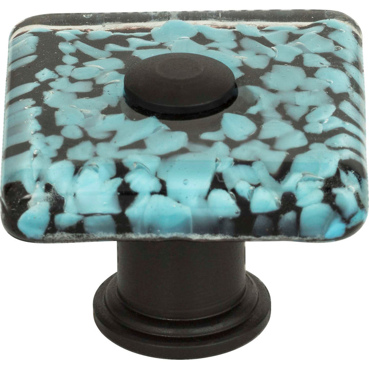 Atlas - Marine Glass Square Knob