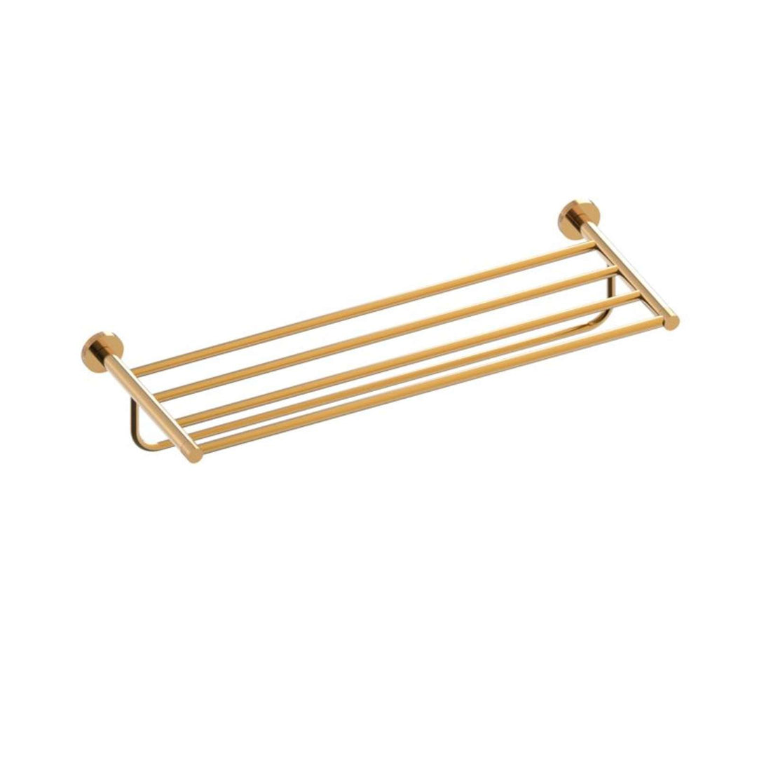 Kartners - Circo Knurled Towel Shelf W/ Towel Bar 24"