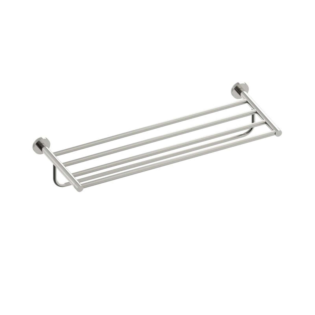 Kartners - Circo Knurled Towel Shelf W/ Towel Bar 24"