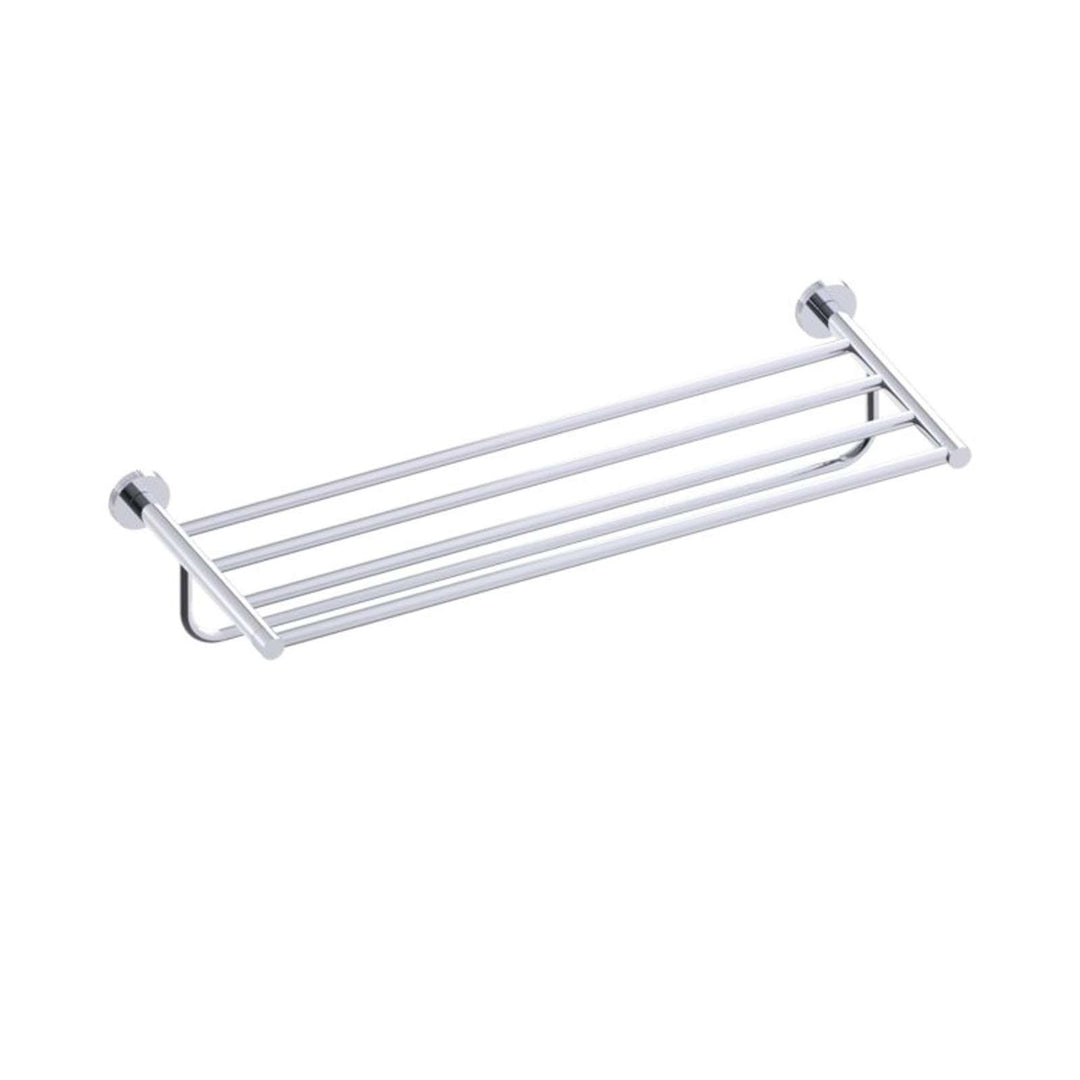 Kartners - Circo Knurled Towel Shelf W/ Towel Bar 24"