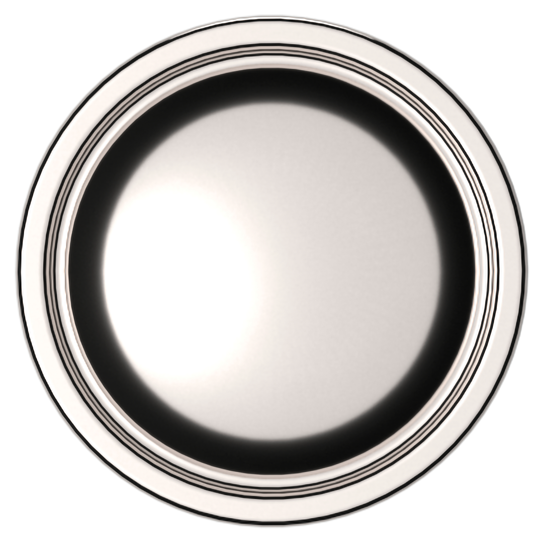 Lifetime (PVD) Polished Nickel 1.5"