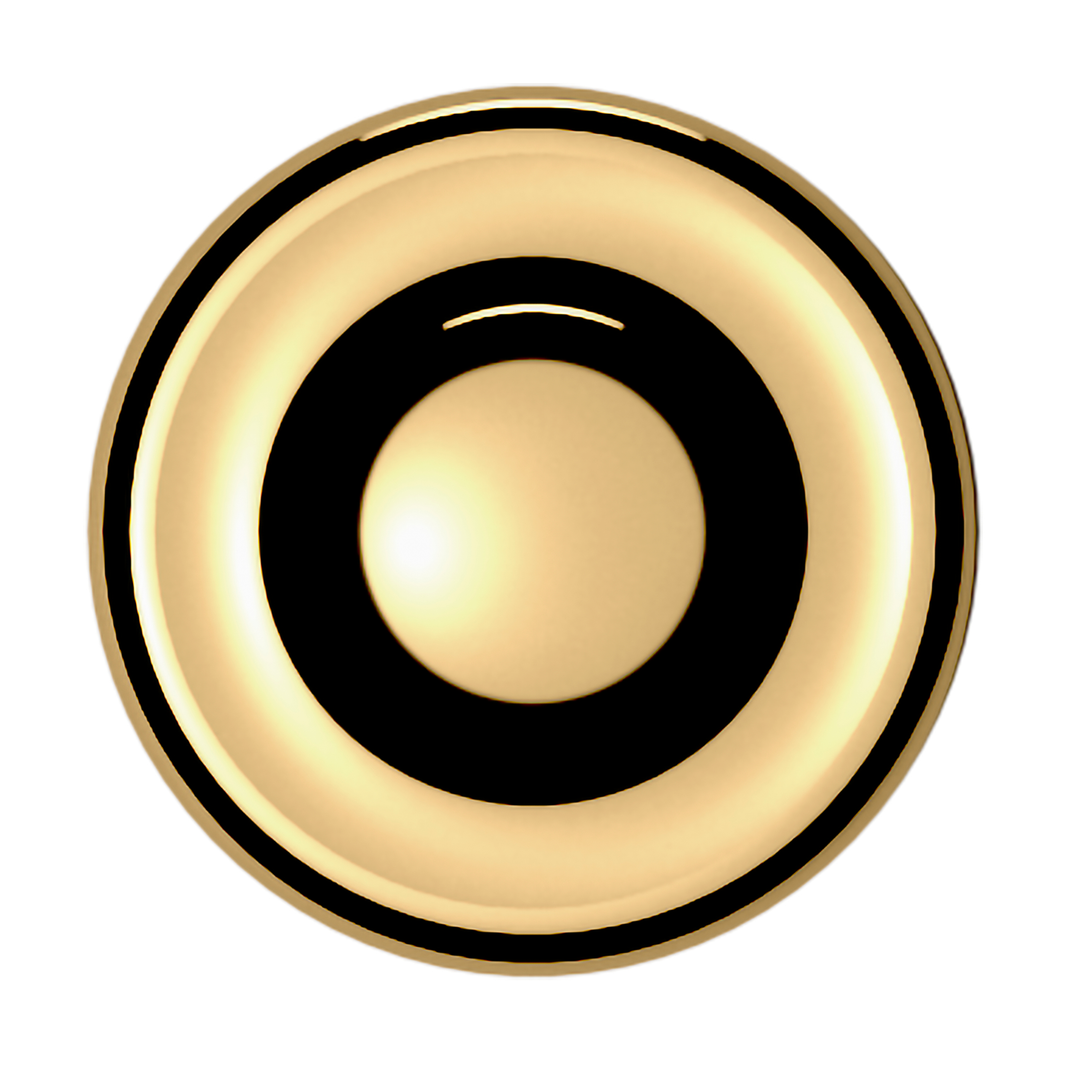 Lifetime (PVD) Polished Brass 1.25"
