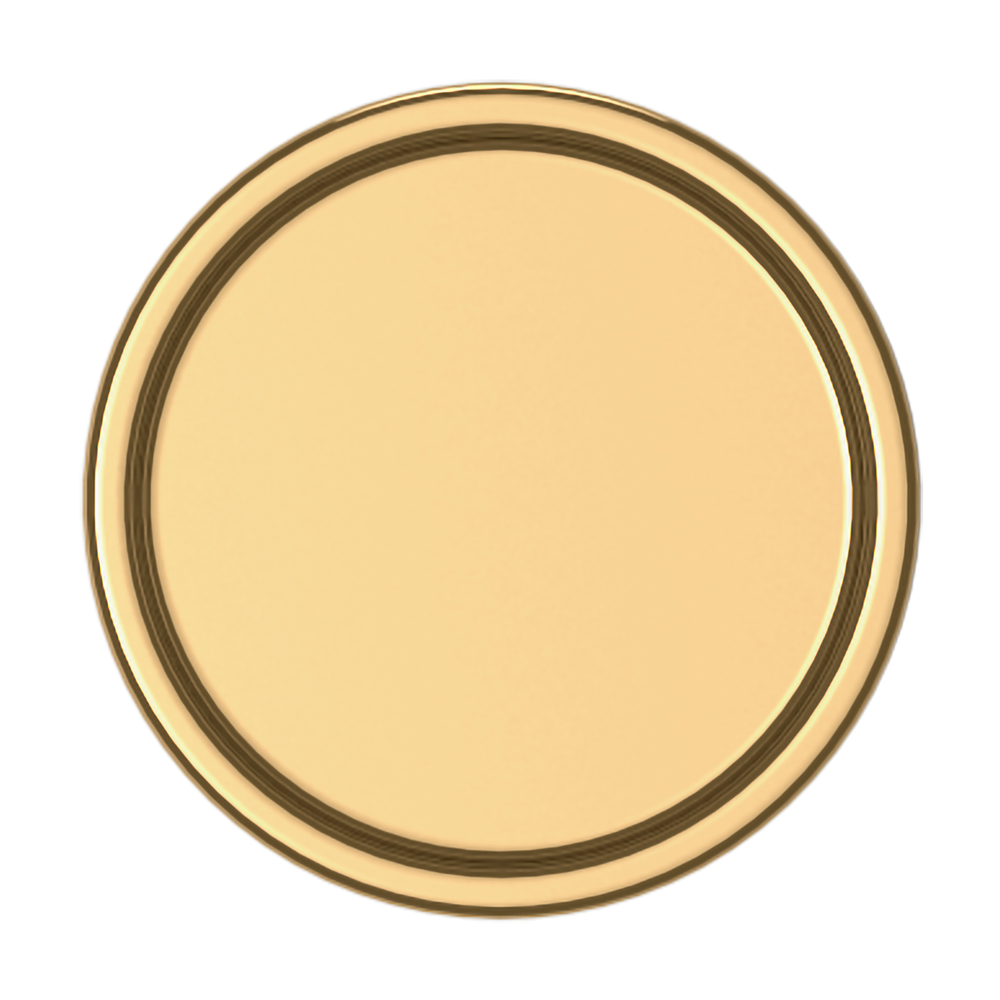 Lifetime (PVD) Polished Brass 1.25"
