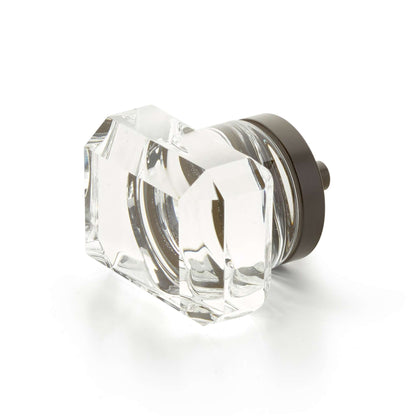 Schaub and Company - City Lights Cabinet Knob Rectangular Glass