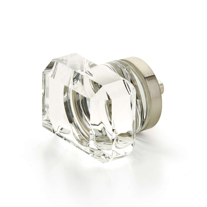 Schaub and Company - City Lights Cabinet Knob Rectangular Glass