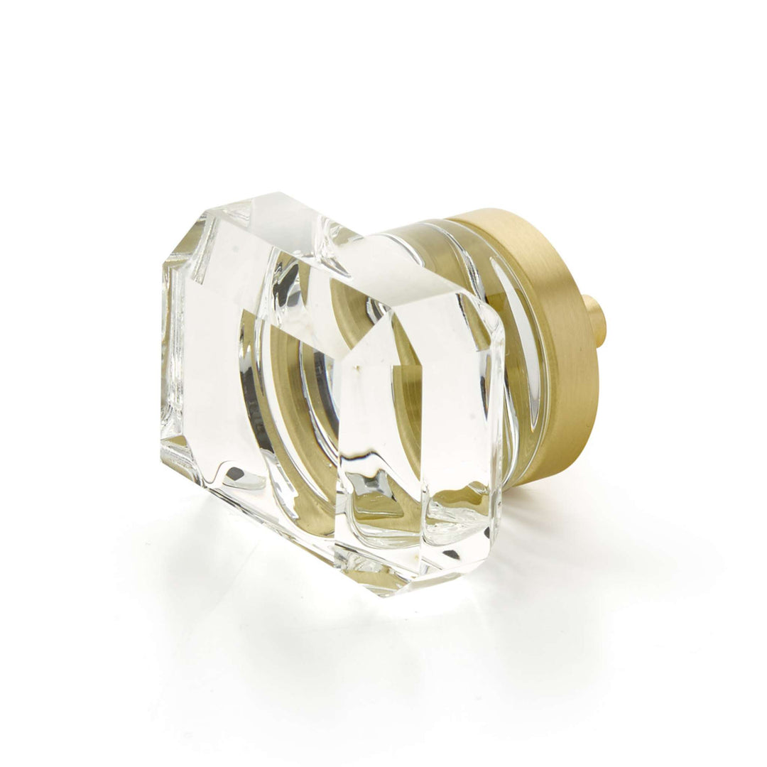 Schaub and Company - City Lights Cabinet Knob Rectangular Glass