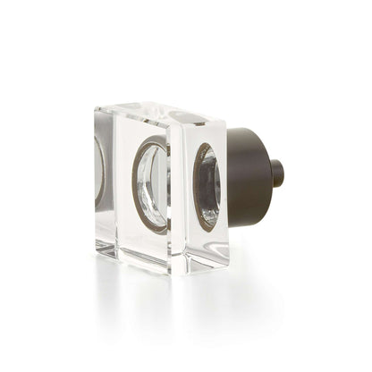 Schaub and Company - City Lights Cabinet Knob Square Glass