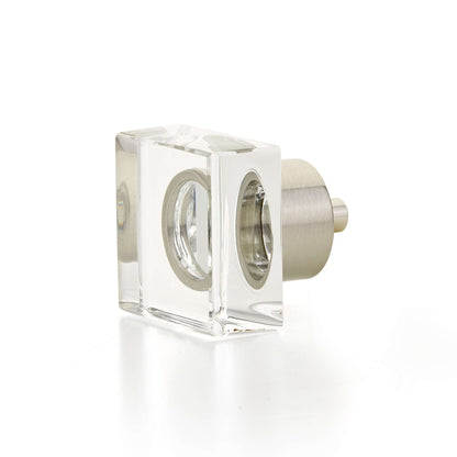 Schaub and Company - City Lights Cabinet Knob Square Glass