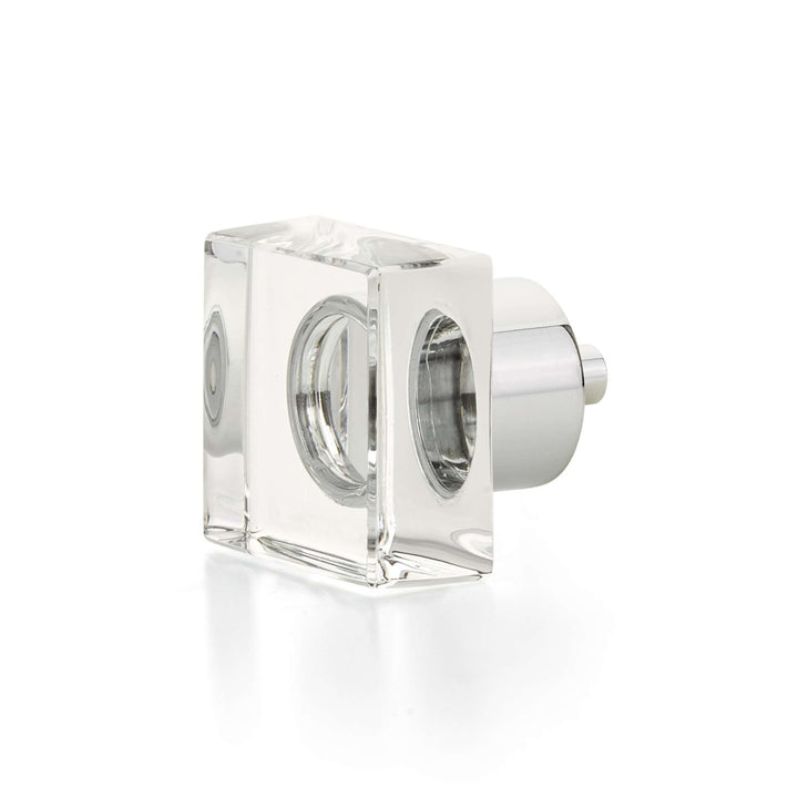 Schaub and Company - City Lights Cabinet Knob Square Glass