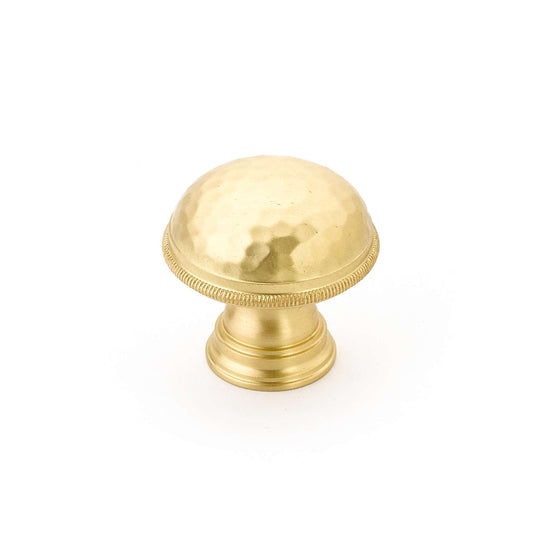 Schaub and Company - Atherton Cabinet Knob Hammered Knurled Edge