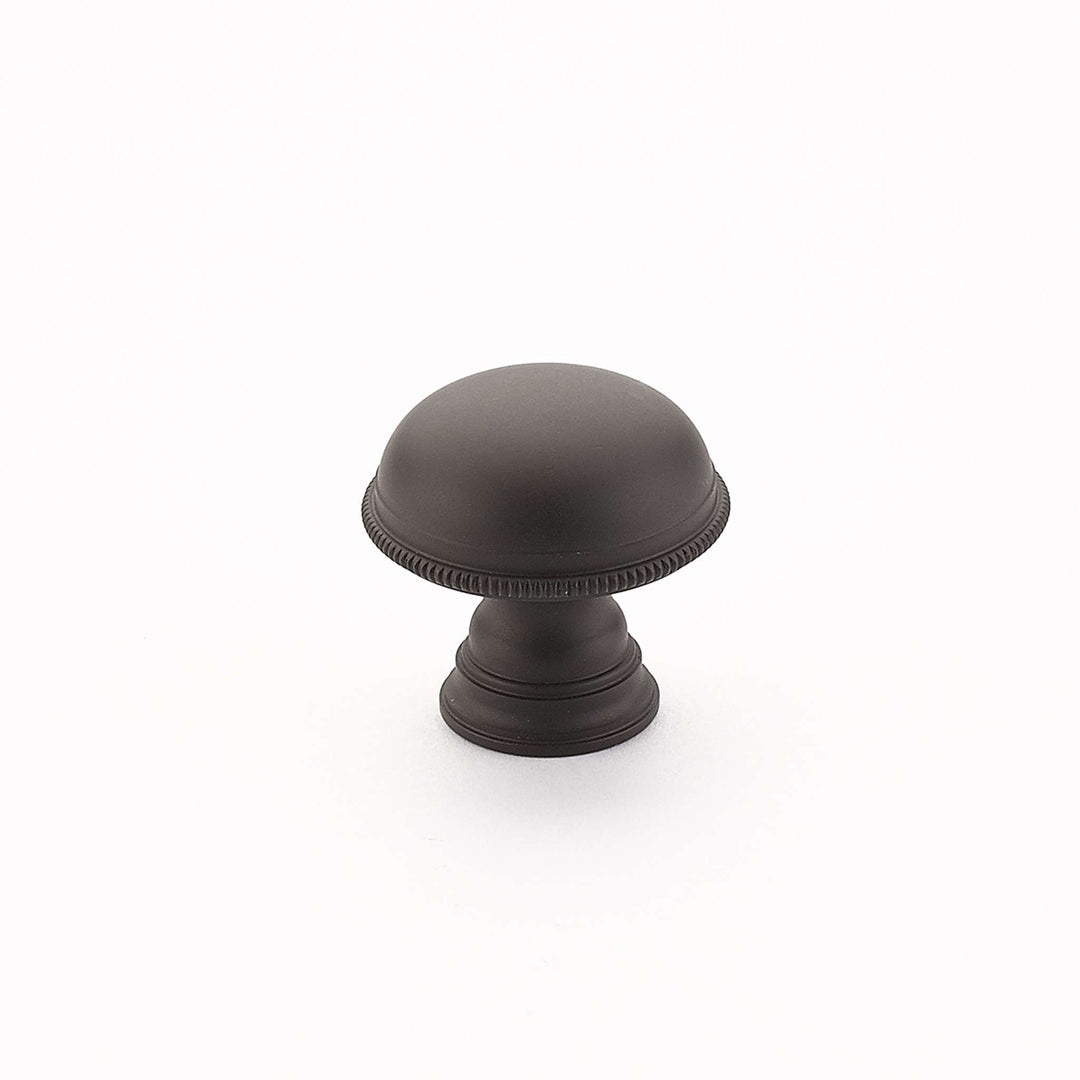 Schaub and Company - Atherton Cabinet Knob Plain Surface Knurled Edge