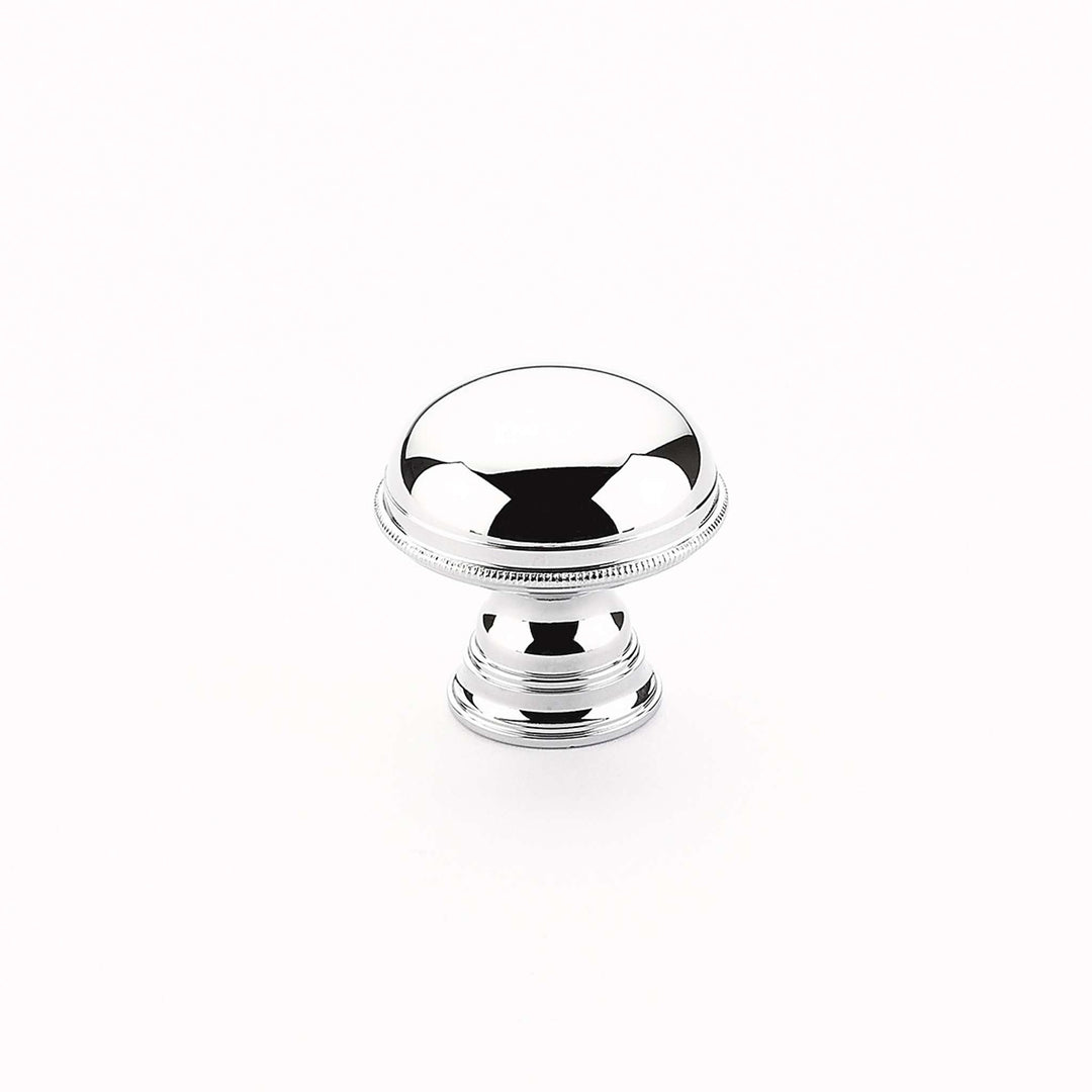 Schaub and Company - Atherton Cabinet Knob Plain Surface Knurled Edge