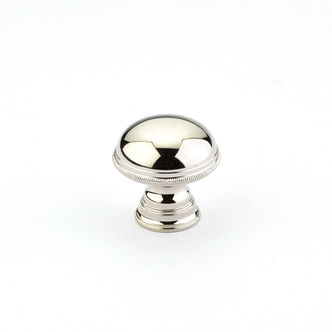 Schaub and Company - Atherton Cabinet Knob Plain Surface Knurled Edge