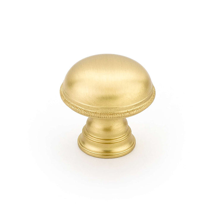 Schaub and Company - Atherton Cabinet Knob Plain Surface Knurled Edge