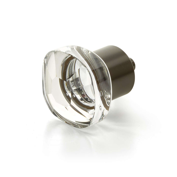 Schaub and Company - City Lights Cabinet Knob Soft Square Glass