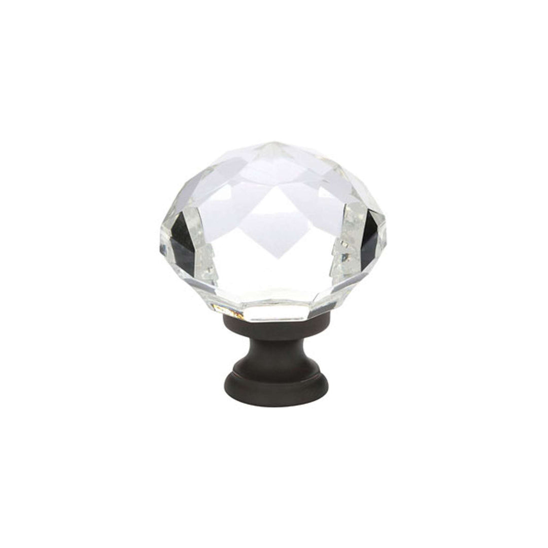 EMTEK - Diamond Glass Wardrobe Knob