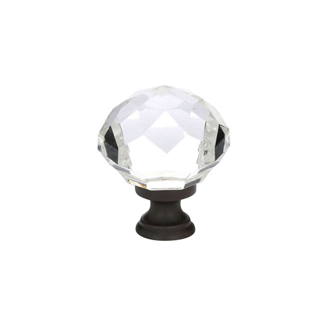 EMTEK - Diamond Glass Wardrobe Knob