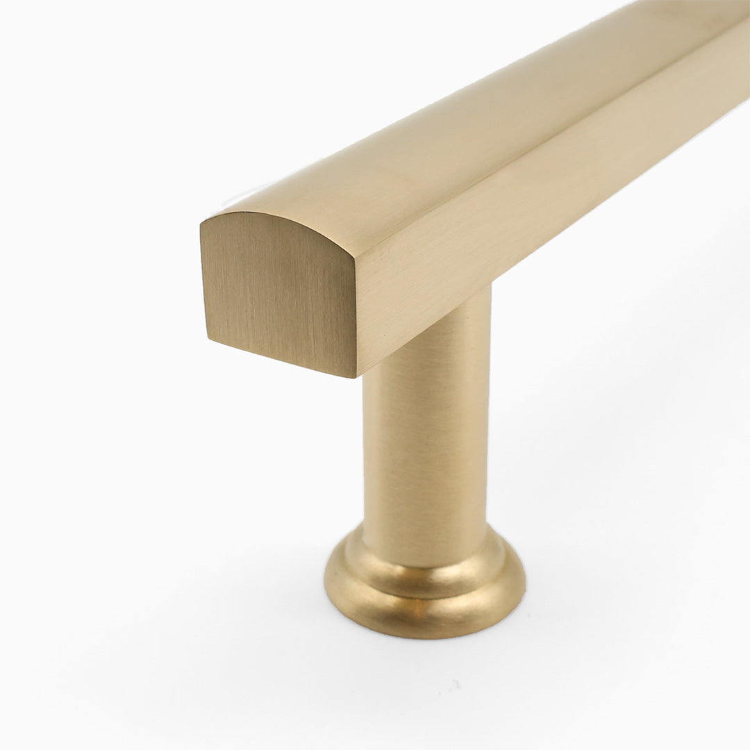 Unlacquered Satin Brass Appliance Handle Stem.