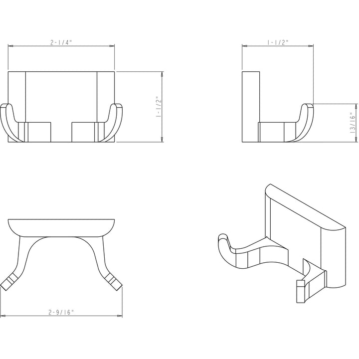 Elements - Bridgeport Robe Hooks