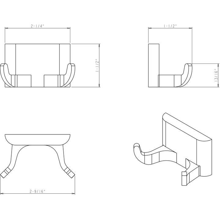 Elements - Bridgeport Robe Hooks