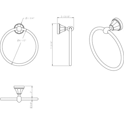 Elements - Newbury Towel Rings