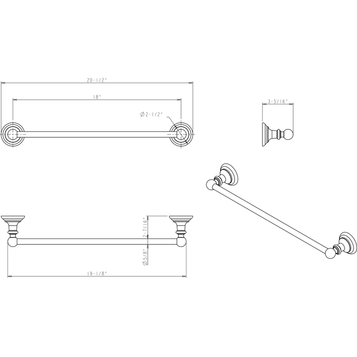 Elements - Fairview Towel Bars