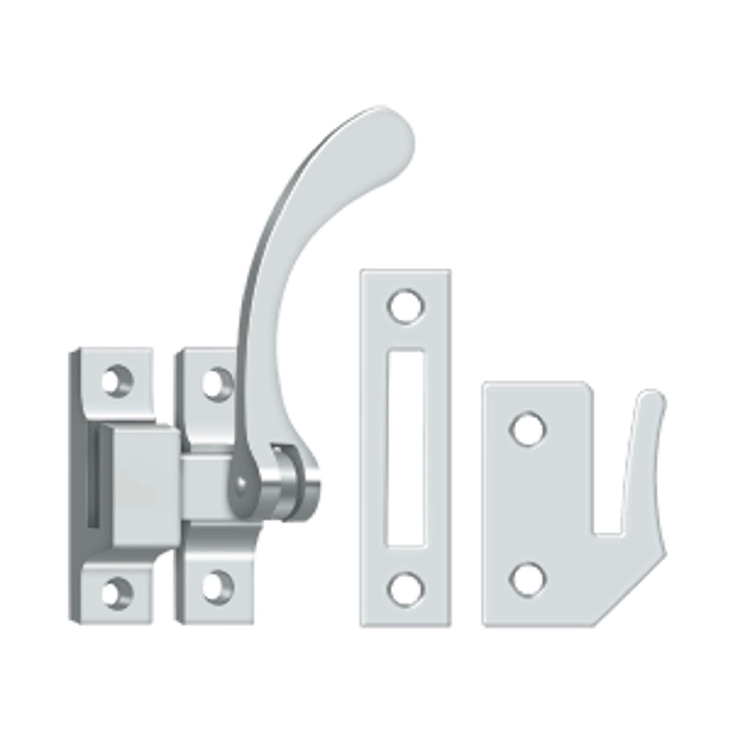 Deltana - Window Lock, Casement Fastener, Reversible, 4-1/2"