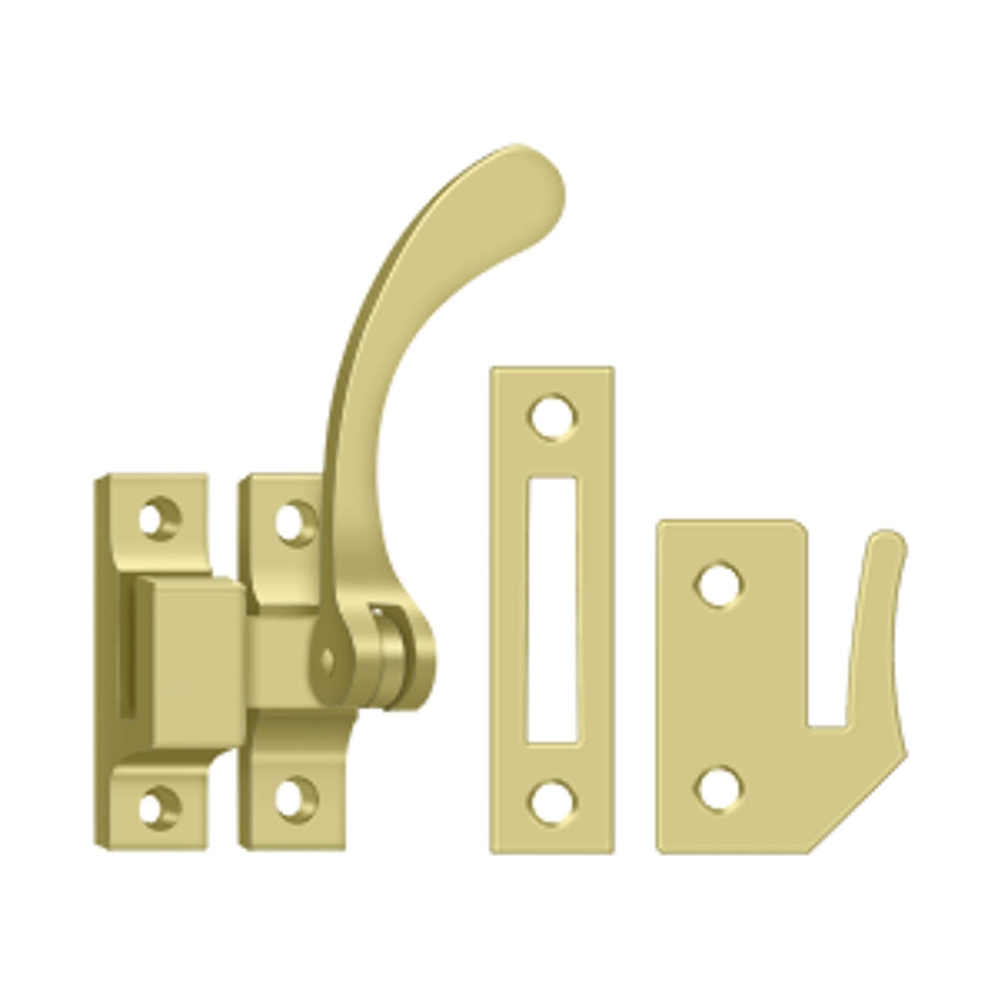 Deltana - Window Lock, Casement Fastener, Reversible, 4-1/2"