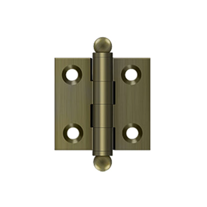 Deltana - 1-1/2" x 1-1/2" Hinge, w/ Ball Tips, Specialty Solid Brass