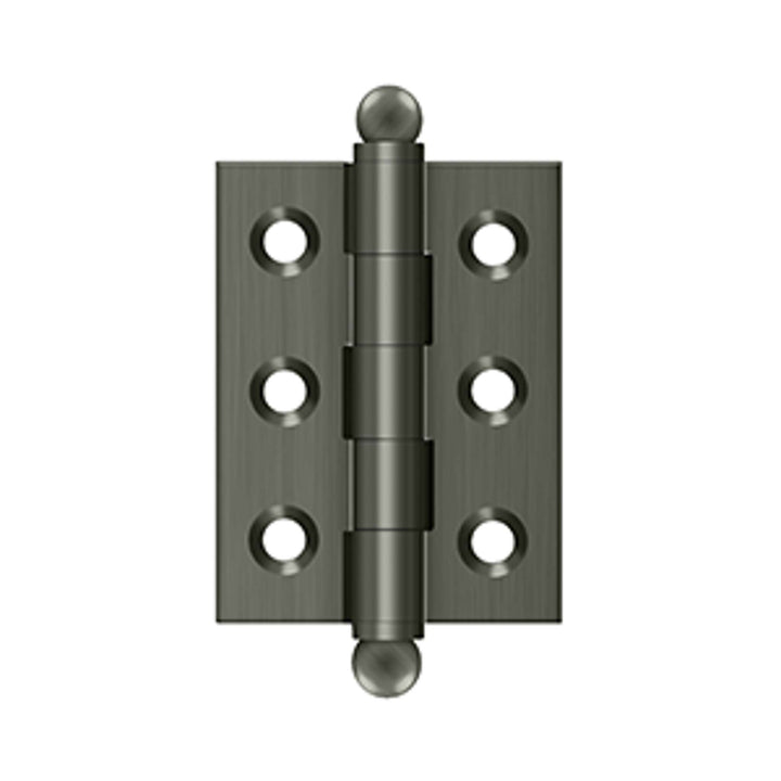 Deltana - 2" x 1-1/2" Hinge, w/ Ball Tips, Specialty Solid Brass