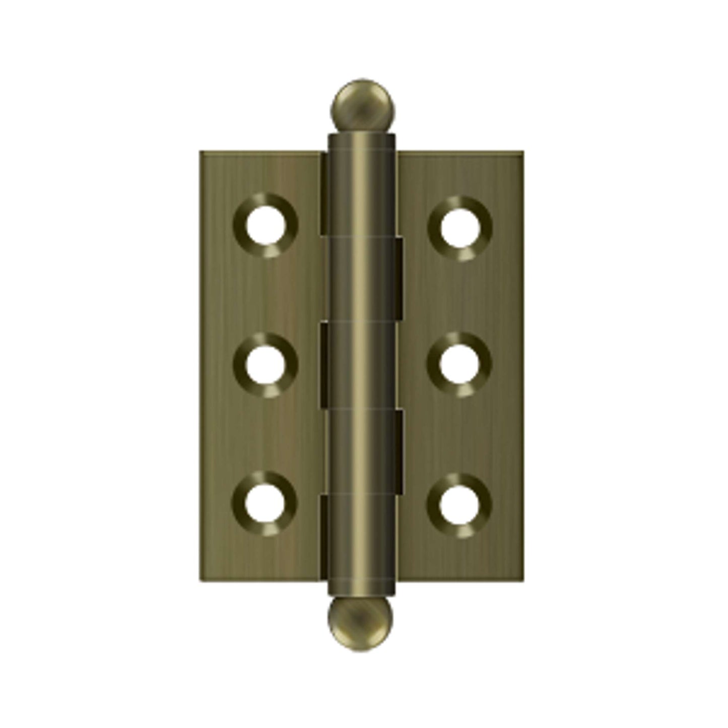 Deltana - 2" x 1-1/2" Hinge, w/ Ball Tips, Specialty Solid Brass